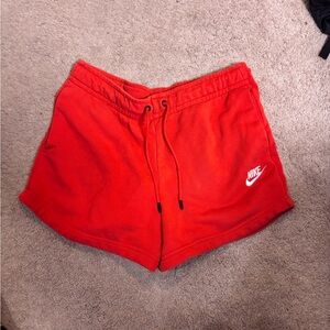 Nike Women's Red Cotton Shorts